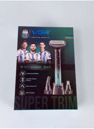 3-in-1 Rechargeable Waterproof Body Groomer