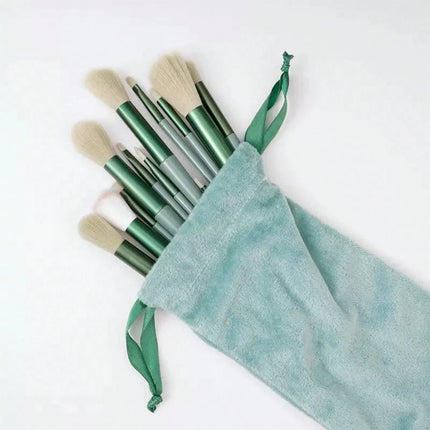 13pcs Mint Green Makeup Brush Set - SmartSouks