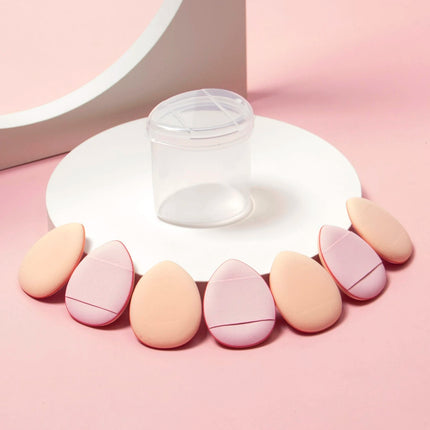 7pcs Pink Finger Makeup Sponges