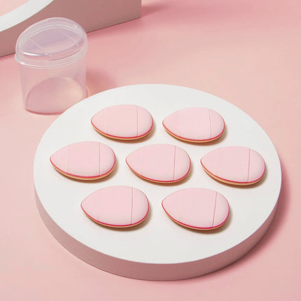 7pcs Pink Finger Makeup Sponges