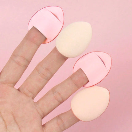 7pcs Pink Finger Makeup Sponges