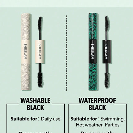 SHEGLAM 2-in-1 Waterproof Mascara Black