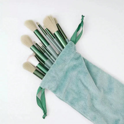 13pcs Mint Green Makeup Brush Set