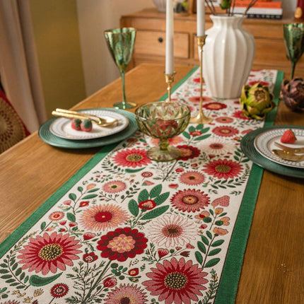 Modern Floral Table Runner 33*180cm
