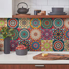 Talavera Style Tile Wall Stickers 30pcs 10x10cm