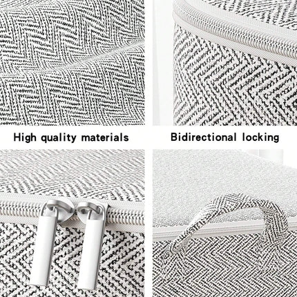 Grey Zipper Storage Bag Medium