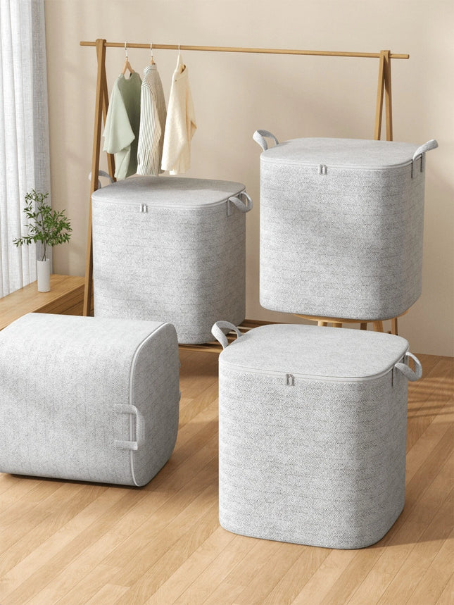 Grey Zipper Storage Bag Medium