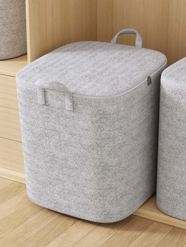 Grey Zipper Storage Bag Medium