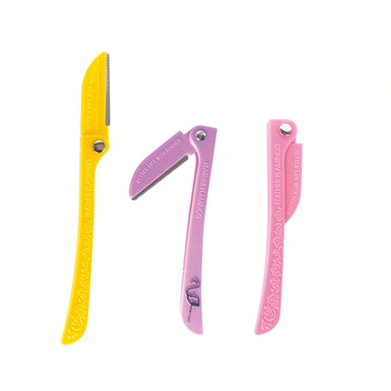 3-Pack Foldable Eyebrow Trimmers