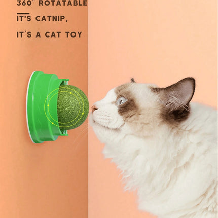 Catnip Ball With Rotating Feature For Grinding Teeth And Cleaning