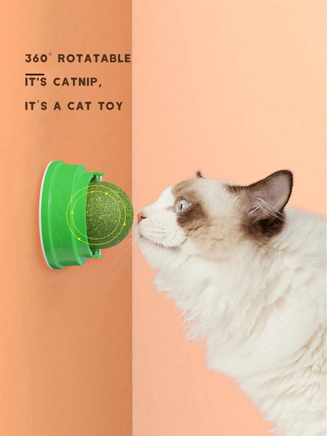 Catnip Ball With Rotating Feature For Grinding Teeth And Cleaning