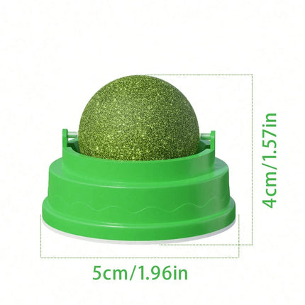 Catnip Ball With Rotating Feature For Grinding Teeth And Cleaning
