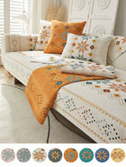 Geometric Pattern Sofa Cover 3 Seaters -70cm*180cm - Beige
