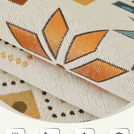 Geometric Pattern Sofa Cover 3 Seaters -70cm*180cm - Beige