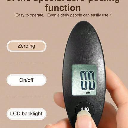 Portable Travel Electronic Scale Black