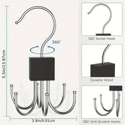 Belt Hanger, Closet Belt Organizer/ Black