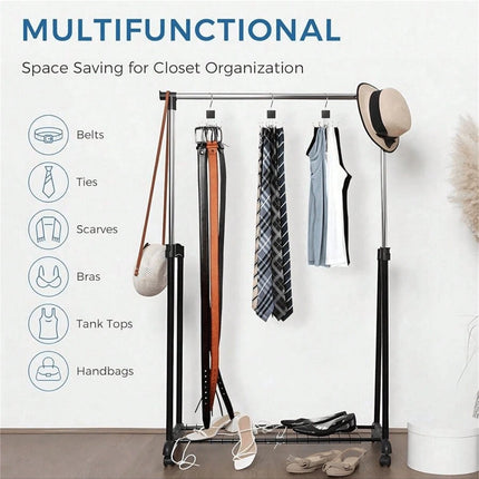 Belt Hanger, Closet Belt Organizer/ Black