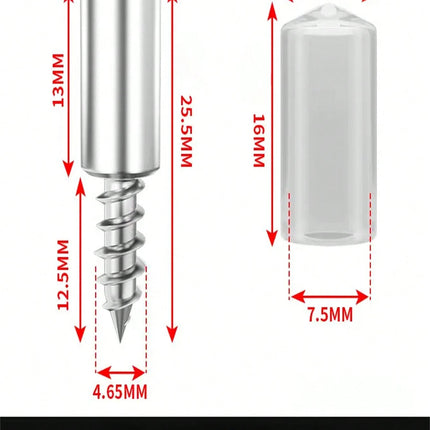 10pcs Self-Tapping Screw & Rubber Sleeve Set