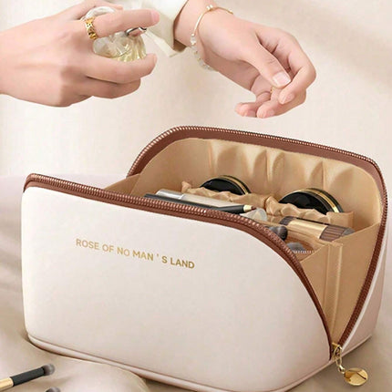 Leather Makeup & Toiletry Bag