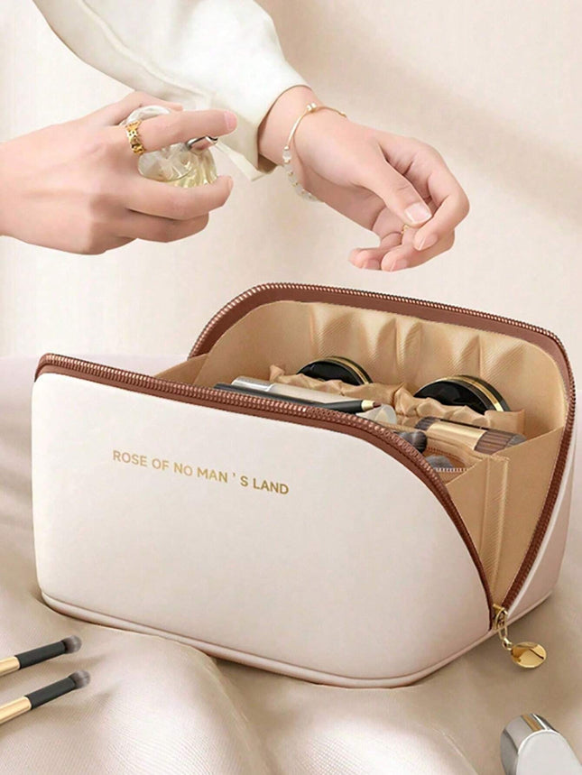 Leather Makeup & Toiletry Bag