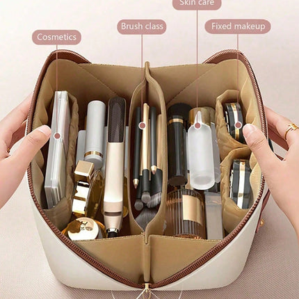 Leather Makeup & Toiletry Bag