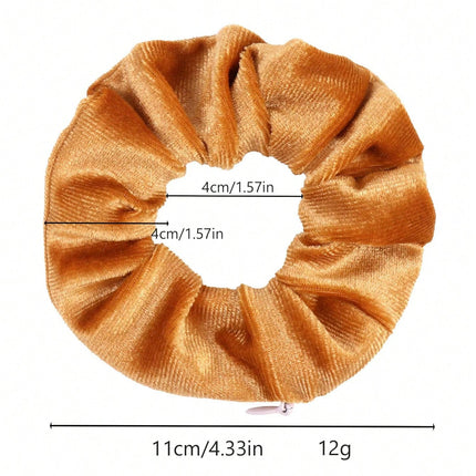 Velvet Hair Ring With Hidden Pocket