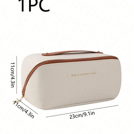 Leather Makeup & Toiletry Bag