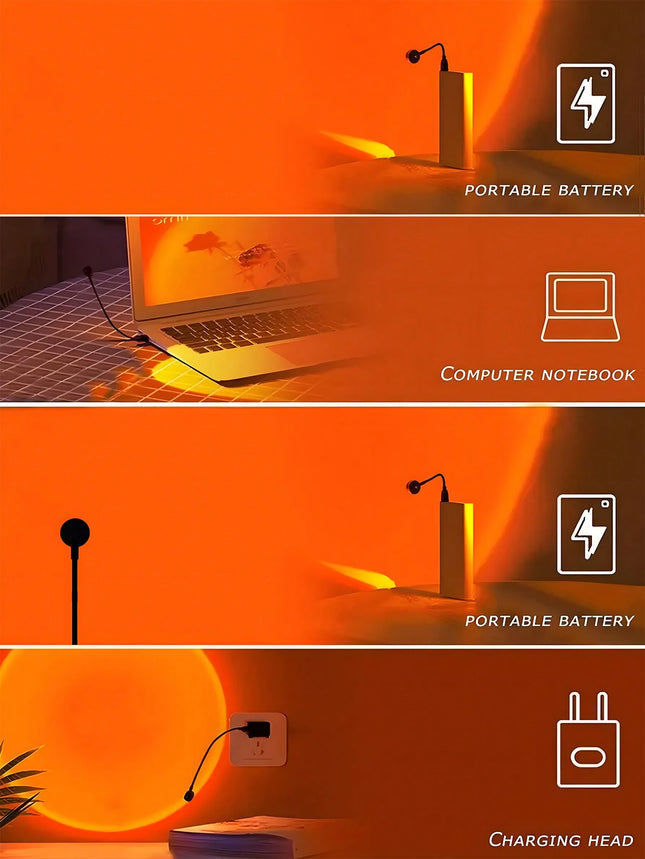 Sunset Light Projector USB Night Lamp