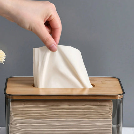Japanese Wooden Lid Tissue Box