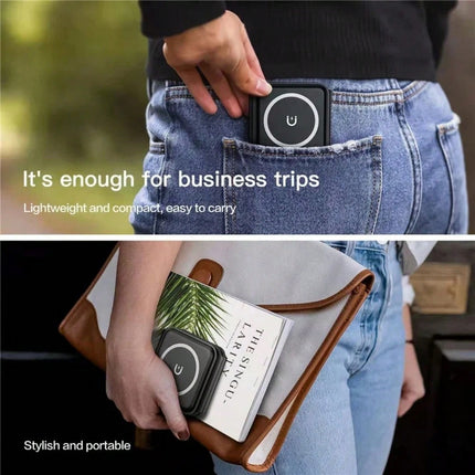 3-in-1 Foldable Magnetic Wireless Charger Black