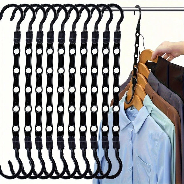 Magic Space Saving Clothes Hanger Black
