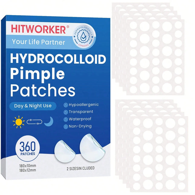 360pcs Hydrocolloid Round Acne Patches