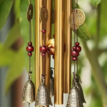 Bronze Wind Chime with Bells and Coins