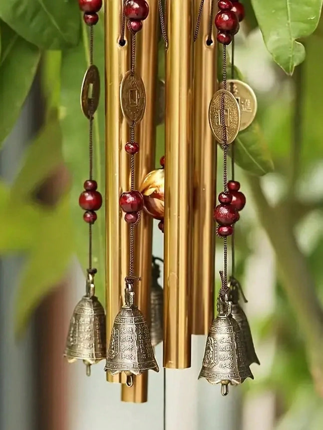 Bronze Wind Chime with Bells and Coins