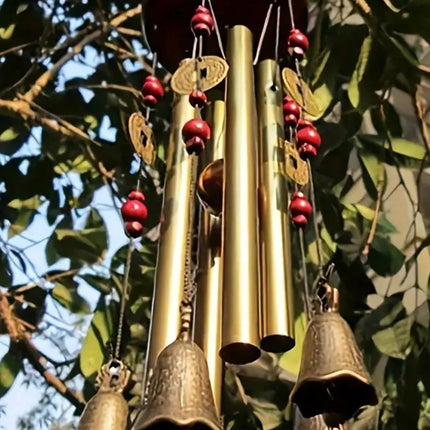 Bronze Wind Chime with Bells and Coins