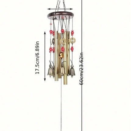 Bronze Wind Chime with Bells and Coins