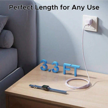 Portable Magnetic Wireless Charger with 1m Type-C Cable