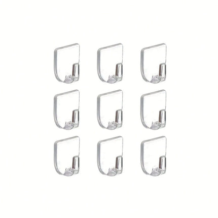 Transparent Mini Hooks Multi-Purpose - pack of 9 pcs