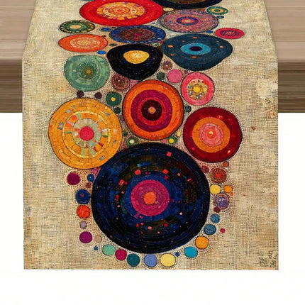 Abstract Art Table Runner 33×183 cm