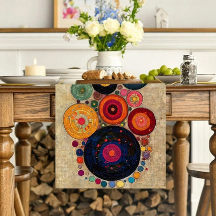 Abstract Art Table Runner 33×183 cm