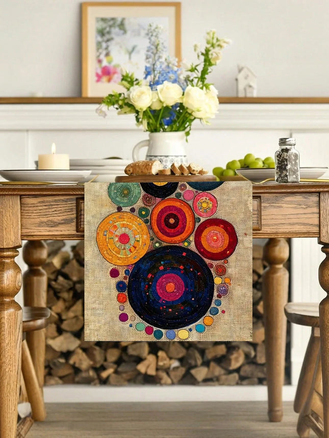 Abstract Art Table Runner 33×183 cm