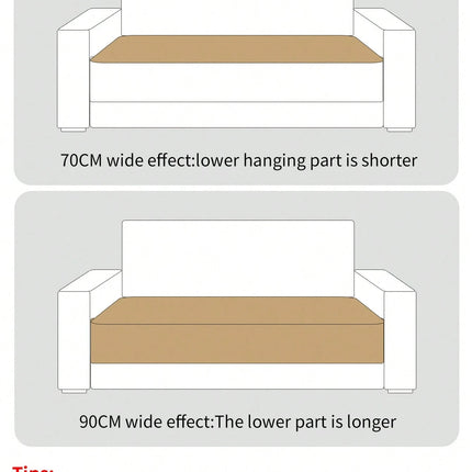 Geometric Pattern Sofa Cover 3 Seaters -70cm*180cm - Beige