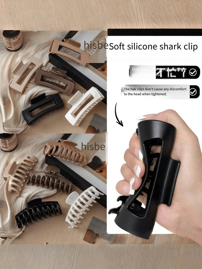 Soft Silicone Hair Claw, Shock-Absorbing Protective Clips
