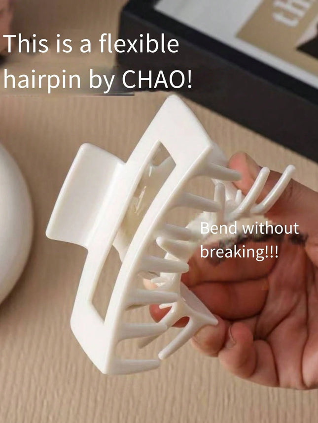Soft Silicone Hair Claw, Shock-Absorbing Protective Clips