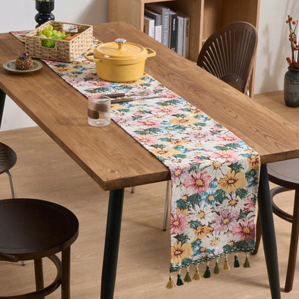 Floral Jacquard Table Runner 30*200cm