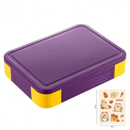 Lunch Box For Kids (Purple and Yellow)