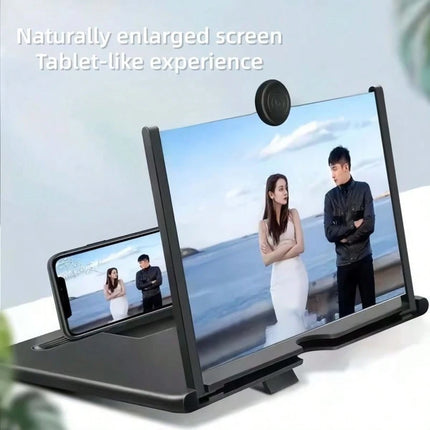 12"Mobile Phone Magnifier - Ultra-HD Screen Black