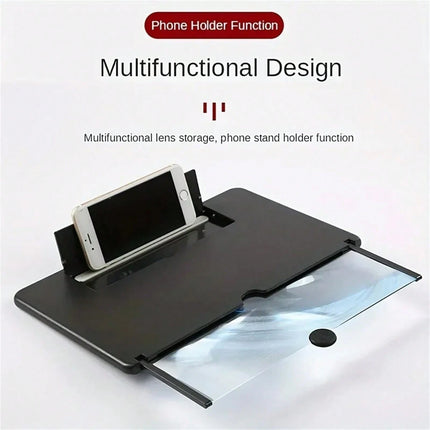 Mobile Phone Magnifier - Ultra-HD Screen Black