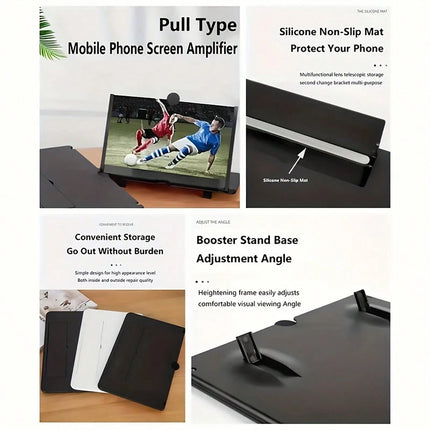 Mobile Phone Magnifier - Ultra-HD Screen Black