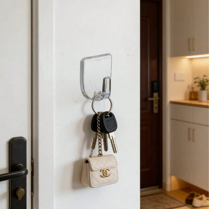 Transparent Mini Hooks Multi-Purpose - pack of 9 pcs